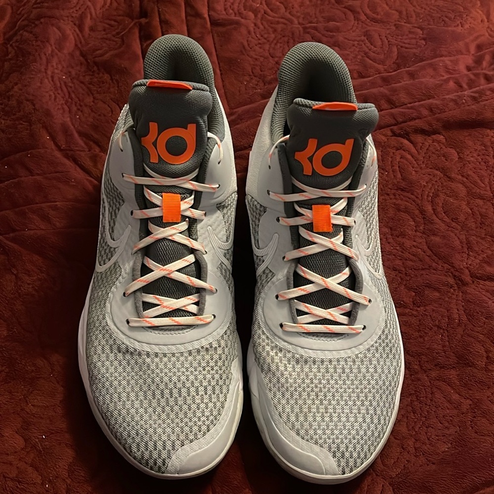 Nike KD Trey 5 IX Pure Platinum Cool Gray Basketball Shoes CW3400-011 Men's 12